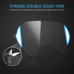 QZQ 30 Pack Peel Off Lens Cover Compatible for 3M 6885, 6000, 6700, 6800, 6900 Series, Faceshield Cover