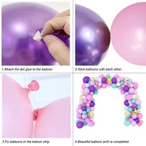 Unicorn Birthday Party Decorations Girls - 110PCS Unicorn Party Supplies, Balloon Arch Garland Kit with Unicorn Rainbow Birthday Backdrop, Unicorn Tablecloth, Birthday Balloons, Confetti Balloons