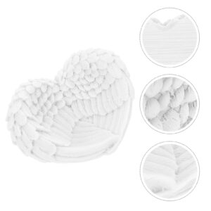 Zerodeko Angel Wings Heart Tray Trinket Earrings Ring Candy Storage Holder Candy Chocolates Jewelry Key Holder Decorative Dish Jewelry Holder White