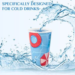 LITOPAK 270 Pack 12 oz Paper Cups, Paper Cold Cups with Special Design, Iced Coffee Paper Cups, Cold Beverage Paper Cup for Water, Juice, and All Kinds of Cold Drinks.