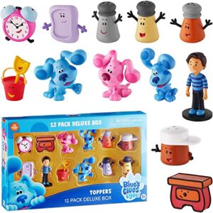 p.m.i. blue's clues toppers for kids | 12 topper blue’s clues toys in 1 pack | collect all 12 blue clues toys/mini toys | kids’ toys & blues clues birthday party supplies (d)