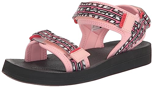 Lacoste Women's Suruga Sandal, Light Pink/Black, 7