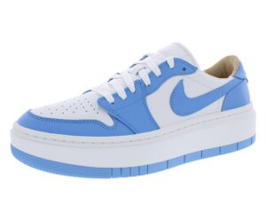 nike women's air jordan 1 elevate low se sneaker, white/university blue, 11.5