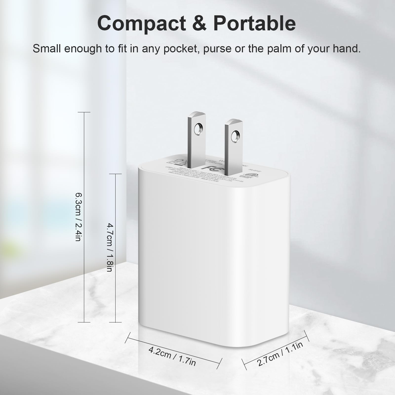 USB C Wall Charger for iPhone 15,iPhone 15 Charger Block 3-Pack,Charging Blocks Box iPhone Charger Block for Compatible with iPhone 15/iPhone 15 Pro/iPhone 15 Pro Max/14/13/12 Pro/iPad Pro/Samsung