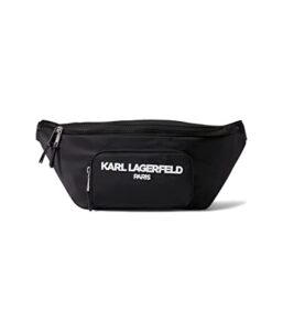 karl lagerfeld paris voyage sling backpack black one size