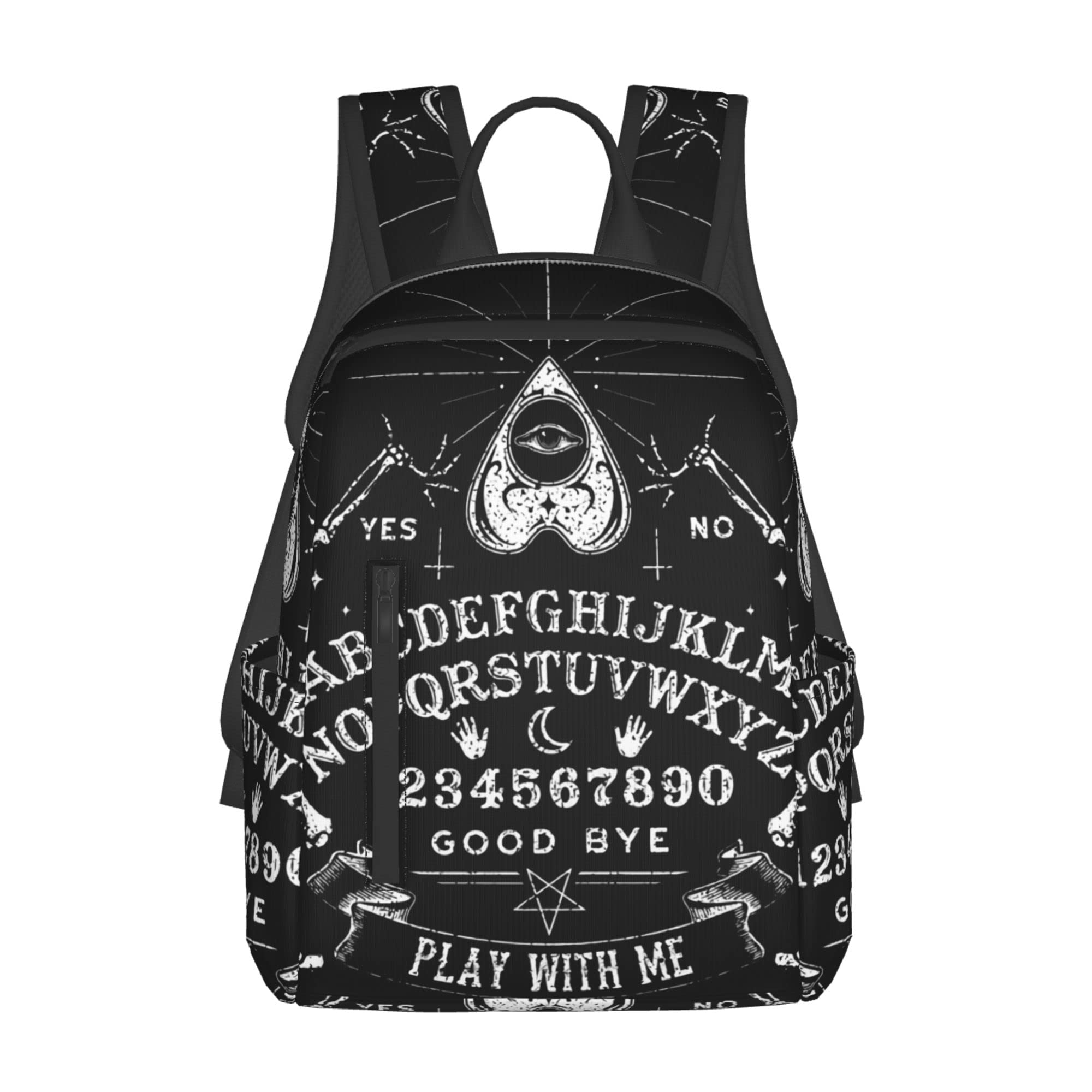 SWEET TANG Travel Laptop Backpack Anti Theft Backpacks Computer Bookbag for Men Women College (Vintage skeleton Magic Board black)