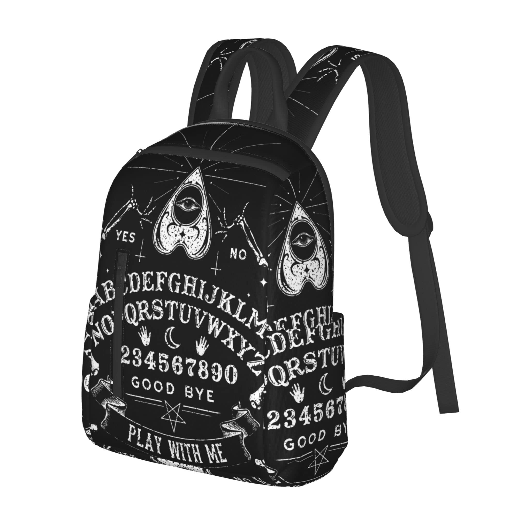 SWEET TANG Travel Laptop Backpack Anti Theft Backpacks Computer Bookbag for Men Women College (Vintage skeleton Magic Board black)