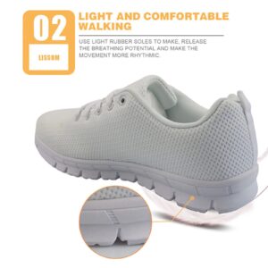Belidome Chicken Rooster Hen Walking Shoes Running Sneakers for Women, Lightweight Breathable