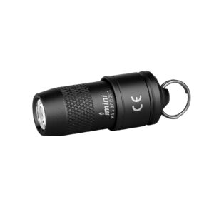 olight imini 10 lumens tiny keychain flashlight, portable quick-release small flashlights with magnetic base, powered by 3 lr41 button cells for edc and emergency (black)