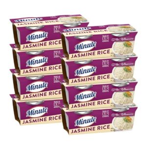 minute ready-to-serve jasmine rice, microwavable rice cups, 4.4-ounce cups, 2 count, (pack of 8)