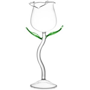 martini glasses cup flower shaped glasses drinking cup wine glasses delicate champagne cup glass goblet rose design wine cup liquor holder wine glasses