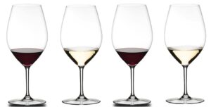 riedel 6422/01-4 red wine glasses, set of 4, riedel wine friendly, riedel 001 magnum, 35.8 fl oz (995 ml)