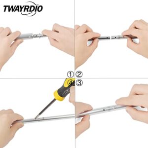 TWAYRDIO CB Base Station Antenna, Heavy Duty 20Feet 100W 27MHz Base Antenna for 10Meter 11Meter CB Radio Transceiver