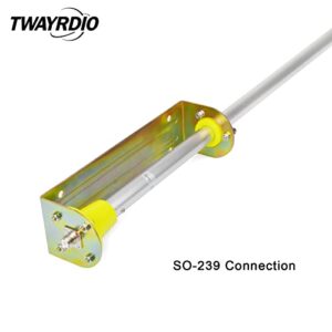 TWAYRDIO CB Base Station Antenna, Heavy Duty 20Feet 100W 27MHz Base Antenna for 10Meter 11Meter CB Radio Transceiver