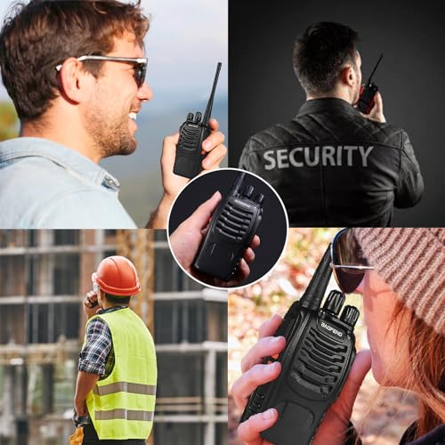 Baofeng Bf-888S Walkie Talkies for Adults Long Range Handheld Two-Way Radios Rechargeable with Earpiece Mic for Team, School, Hunting, Skiing(12Pack)