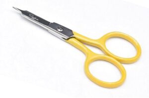 sookie sews straight micro tip scissors, yellow/steel