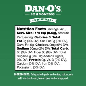 Dan-O’s Seasoning Original | Medium Bottle | 1 Pack (8.9 oz)