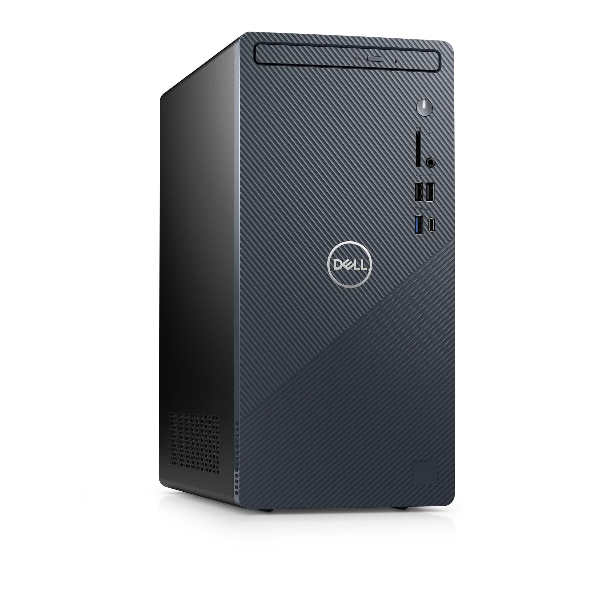 Dell Inspiron 3910 Desktop Computer Tower - 12th Gen Core i5-12400, 16GB DDR4 RAM, 256GB SSD + 1TB HDD, Intel UHD Graphics 730, WiFi 6, HDMI, Bluetooth, USB-C, Windows 11 Home - Blue (Renewed)