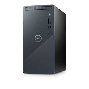 Dell Inspiron 3910 Desktop Computer Tower - 12th Gen Core i5-12400, 16GB DDR4 RAM, 256GB SSD + 1TB HDD, Intel UHD Graphics 730, WiFi 6, HDMI, Bluetooth, USB-C, Windows 11 Home - Blue (Renewed)