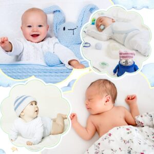 16 Pcs Cartoon Infant Umbilical Cord Cotton Baby Belly Band Soft Newborn Navel Belt for 0-12 Months Toddlers, 2 Styles
