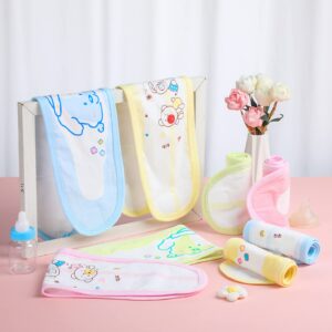16 Pcs Cartoon Infant Umbilical Cord Cotton Baby Belly Band Soft Newborn Navel Belt for 0-12 Months Toddlers, 2 Styles