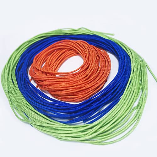 Pack of 12 Diabolo Strings, 60 Inch (1.5M) Pro Diabolo String for Chinese Yoyos, Blue, Green, Orange