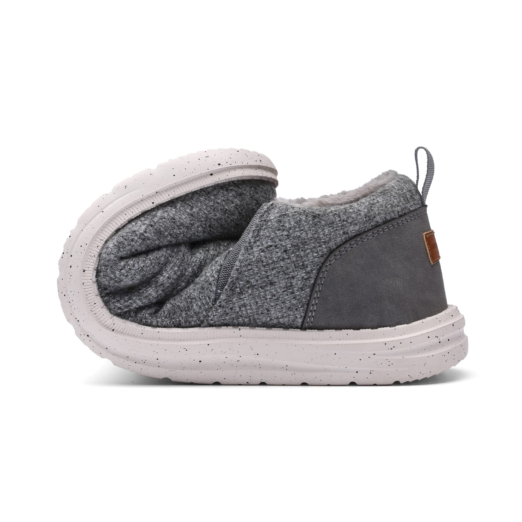 Bruno Marc Men's Suede Warm Comfortable Slippers Indoor Outdoor Slip On Shoes, Grey, Size 10.5, SBSL2210M