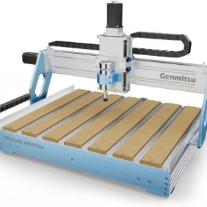 Genmitsu CNC Machine PROVerXL 6050 Plus for Metal Wood Acrylic MDF Carving, GRBL Control, 3 Axis Milling CNC Router Machine, Hybrid Table, Working Area 600 x 500 x 115mm (23.62" x 19.69" x 4.53")