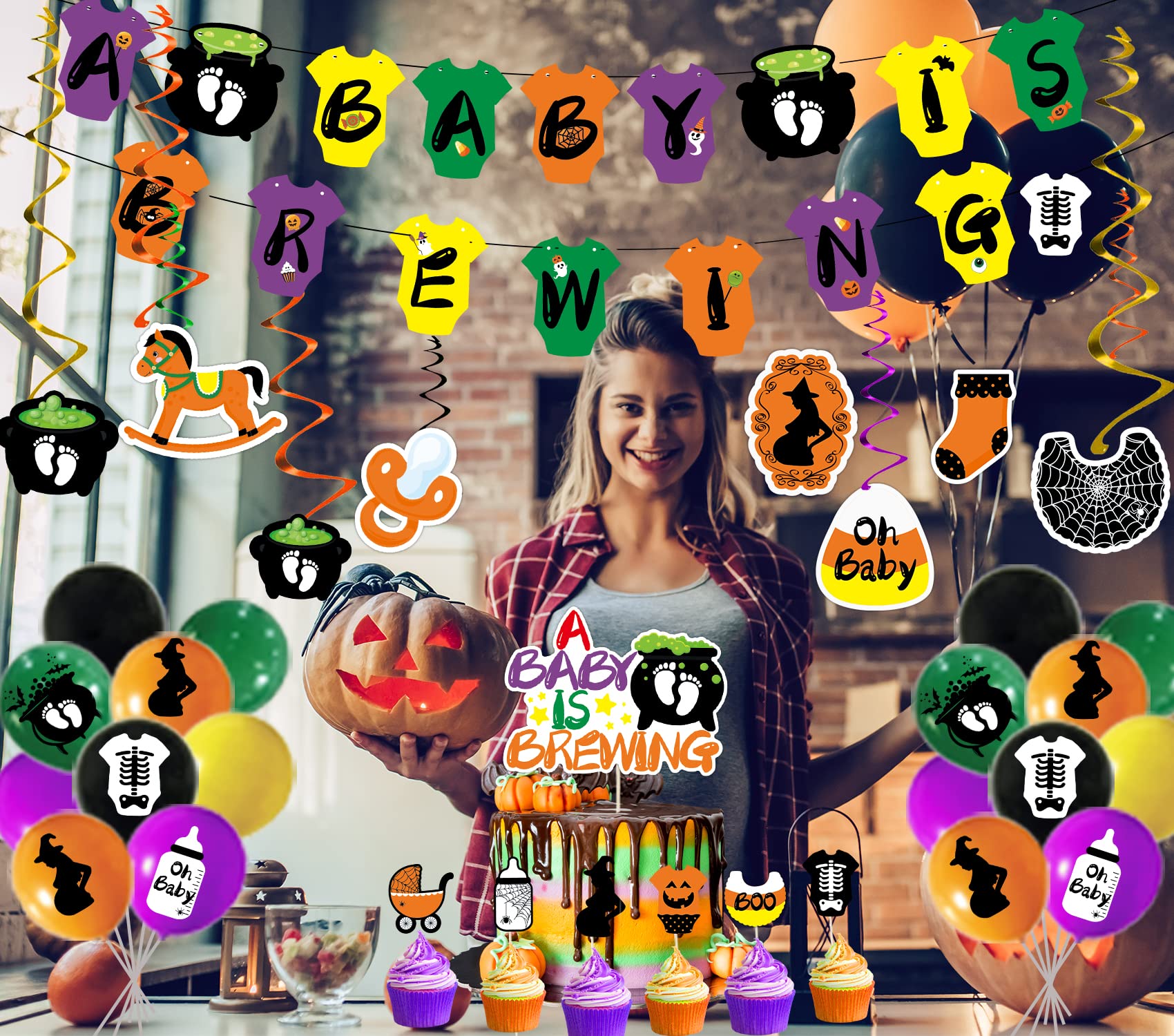 MISS FANTASY Hocus Pocus Decorations for Halloween Party Supplies
