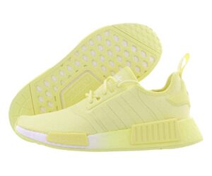 adidas originals nmd r1 womens shoes size 8, color: lime yellow/white