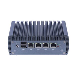 celeron j4125 quad core firewall micro appliance, mini pc, nano pc, router pc with 8g ram 128g ssd, 4 rj45 2.5gbe nic aes-ni compatible with pfsense opnsense