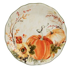 Certified International Harvest Morning 11" Dinner Plates, Multicolor, Large, Set of 4