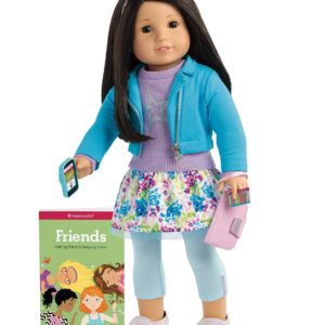 American Girl Truly Me 18-inch Doll #64 with Brown Eyes, Black Hair, and Light Skin with Neutral Undertones, For Ages 6+