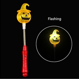 Halloween Pumpkin Flashlight Festival Party Cheer Props 3pcs/Set