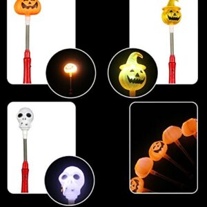 Halloween Pumpkin Flashlight Festival Party Cheer Props 3pcs/Set