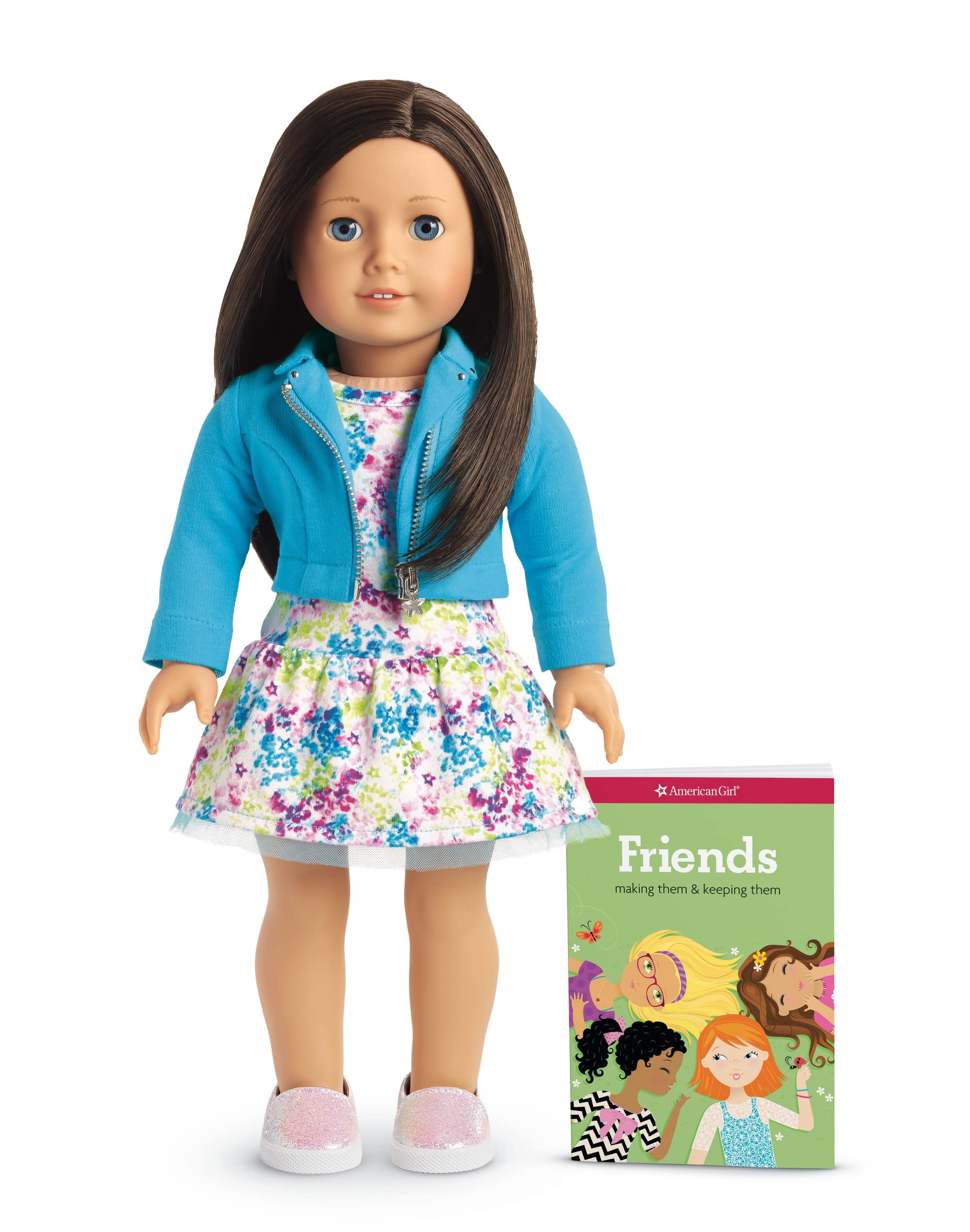 American Girl Truly Me 18-inch Doll #60 with Blue Eyes, Black-Brown Hair, and Light Skin Tone with Neutral Undertones