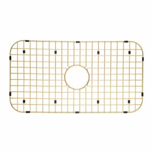 starstar sinks protector matte gold 304 stainless steel kitchen sink bottom grid, rack (27-3/16 l x 14-5/16 w)