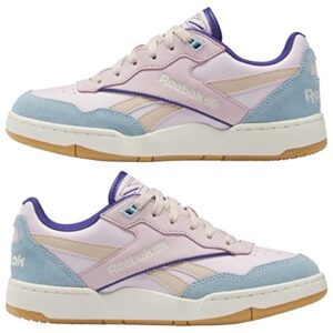 Reebok Women's BB 4000 II Basketball Shoe, Pixel Pink/Vintage Chalk/Blue Pearl, 6 Women