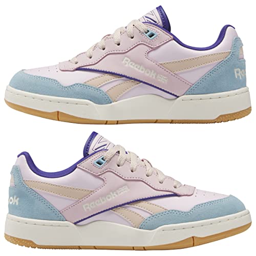 Reebok Women's BB 4000 II Basketball Shoe, Pixel Pink/Vintage Chalk/Blue Pearl, 6 Women