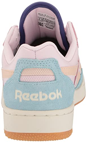 Reebok Women's BB 4000 II Basketball Shoe, Pixel Pink/Vintage Chalk/Blue Pearl, 6 Women