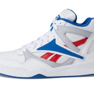 Reebok Unisex BB4590 High Top Basketball Shoe, White/Vector Blue/Vector Red, 11 US Men