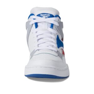 Reebok Unisex BB4590 High Top Basketball Shoe, White/Vector Blue/Vector Red, 11 US Men