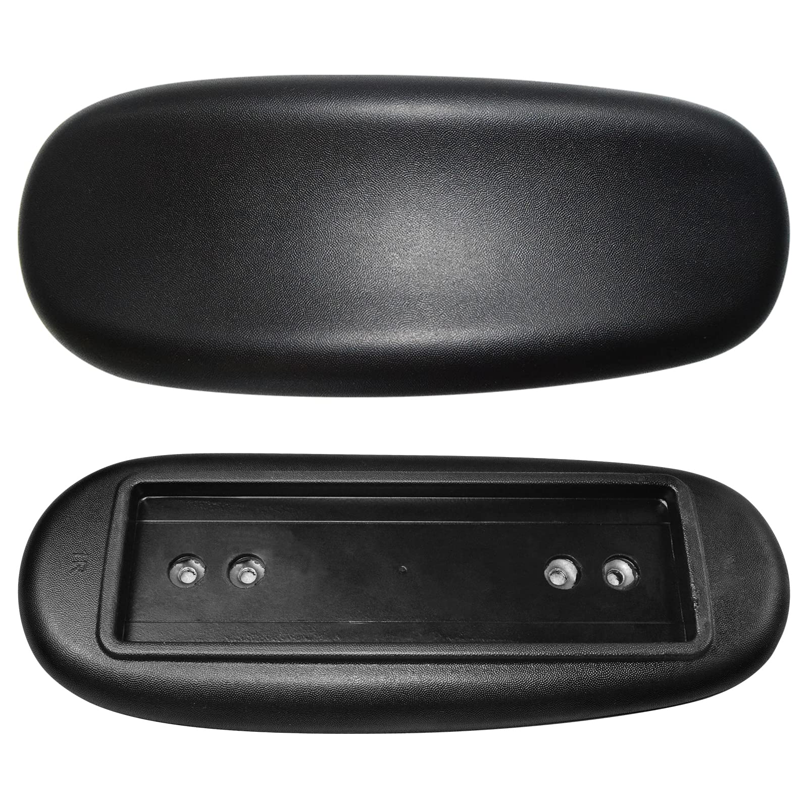 MySit Office Chair Armrest Replacement Arm Pads Universal 4" 5.5" Mounting Hole (Set of 2) Black