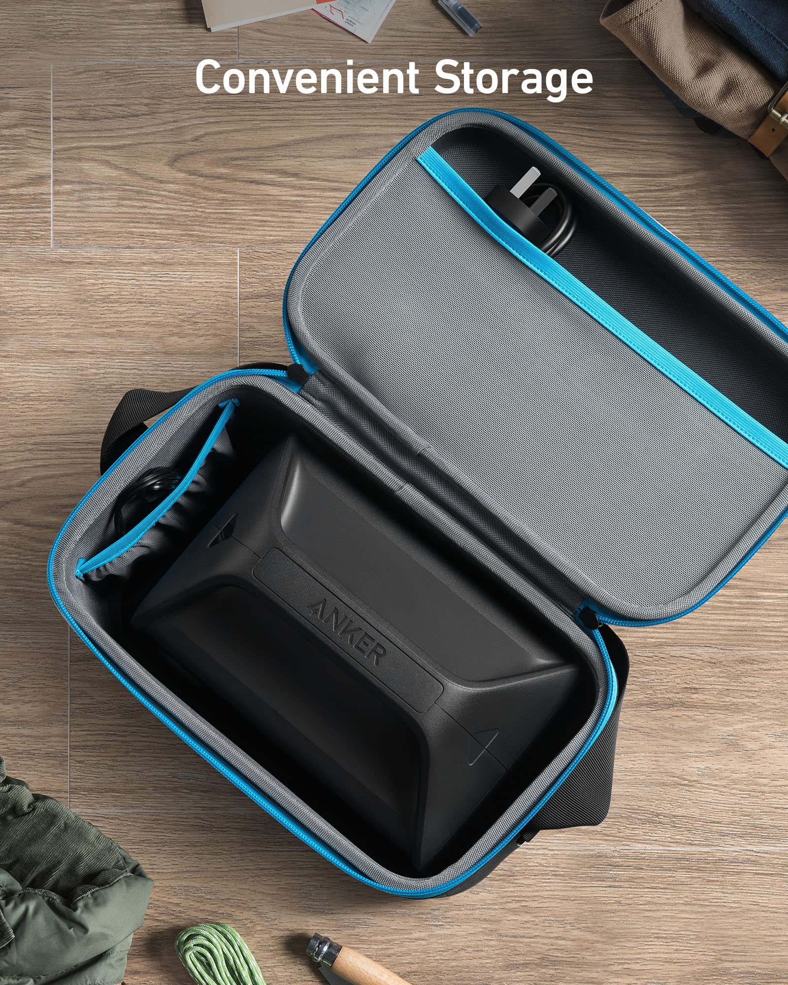 Anker Carrying Case Bag (S Size), Dustproof and Waterproof, Exclusively Compatible Portable Power Station 256Wh, 289Wh, and 389Wh, for Outdoor Camping, RV (Powerhouse Not Included)