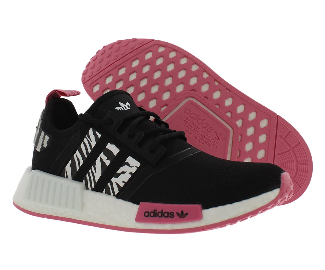 adidas Originals NMD R1 Primeblue Womens Shoes Size 9, Color: Black/White/Pink