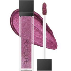 focallure liquid glitter eyeshadow,long lasting glitter eyeliner,waterproof metallic shimmer eye shadow,quick-drying formula,multi-dimensional eye looks,amethyst