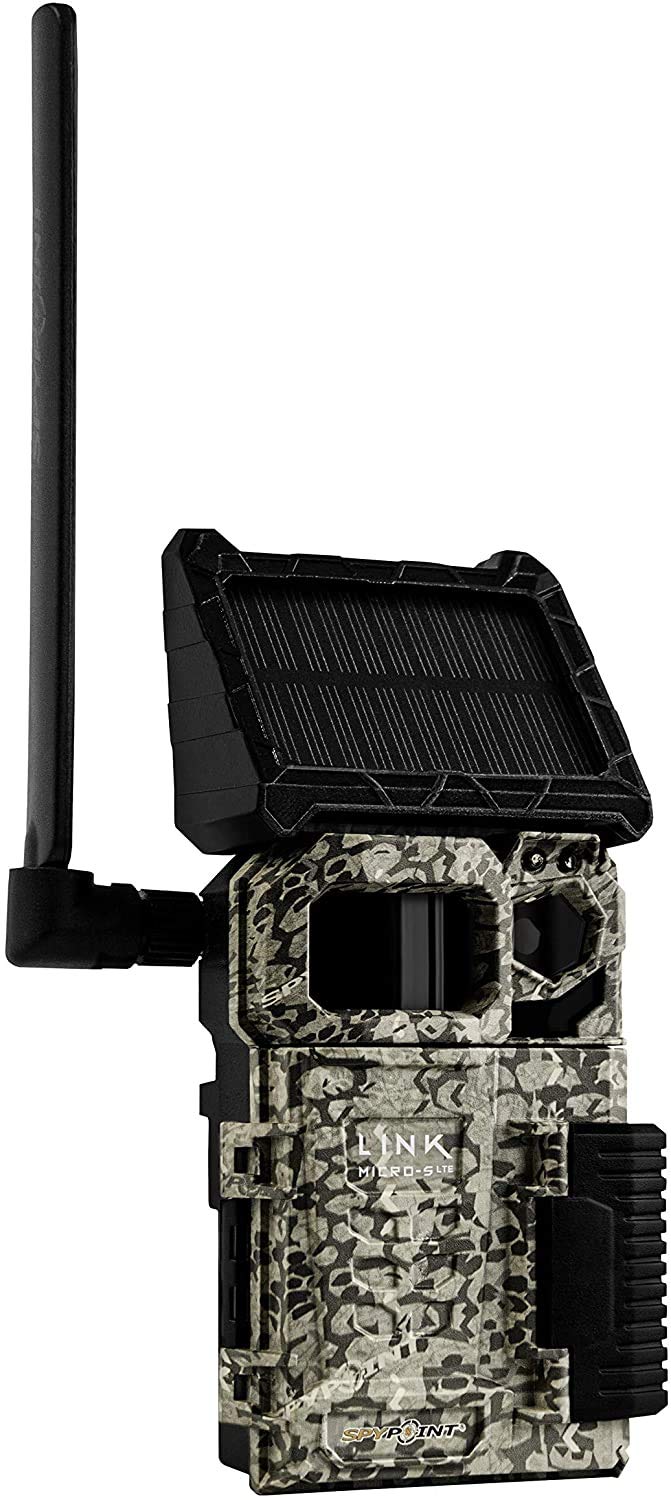 SPYPOINT Link-Micro-S-LTE Solar Cellular Trail Camera with LIT-10 Battery and Bundle Options (Link-Micro-S-LTE-V, 4 PK)