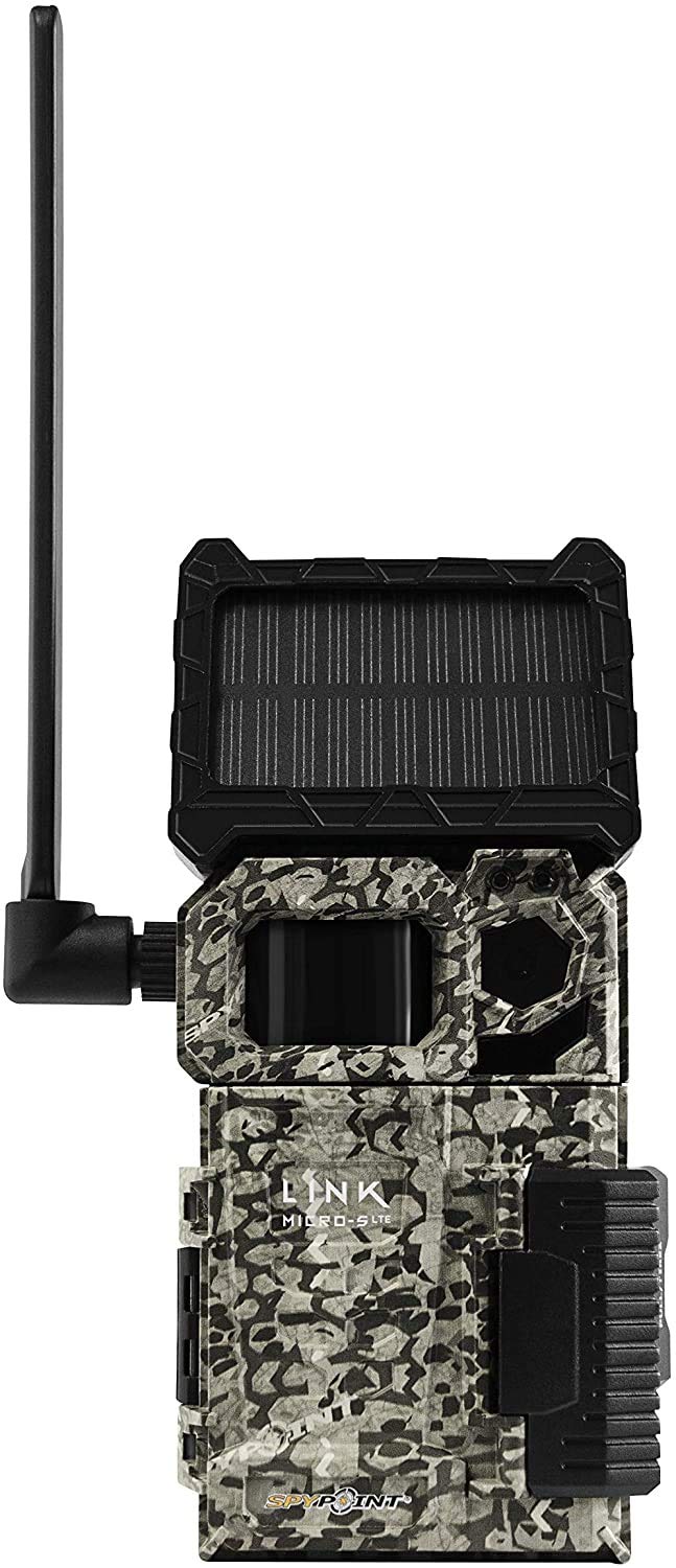 SPYPOINT Link-Micro-S-LTE Solar Cellular Trail Camera with LIT-10 Battery and Bundle Options (Link-Micro-S-LTE-V, 4 PK)