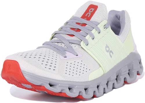 ON Women's Cloudswift Running Shoes, Ice/Oasis, 9.5