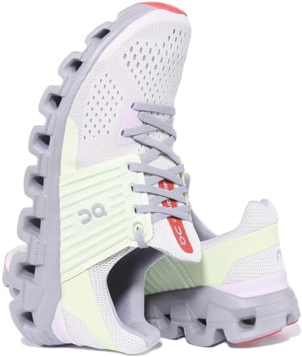 ON Women's Cloudswift Running Shoes, Ice/Oasis, 9.5